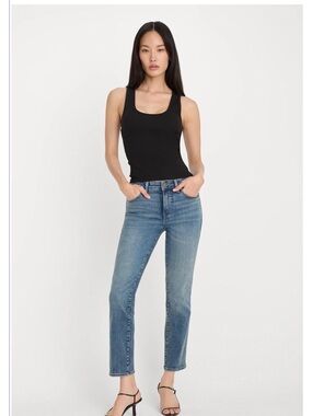 Good American Compression Straight Jeans